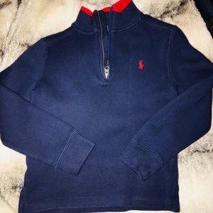 Polo half zip pullover sweater.  Little boys sz 5